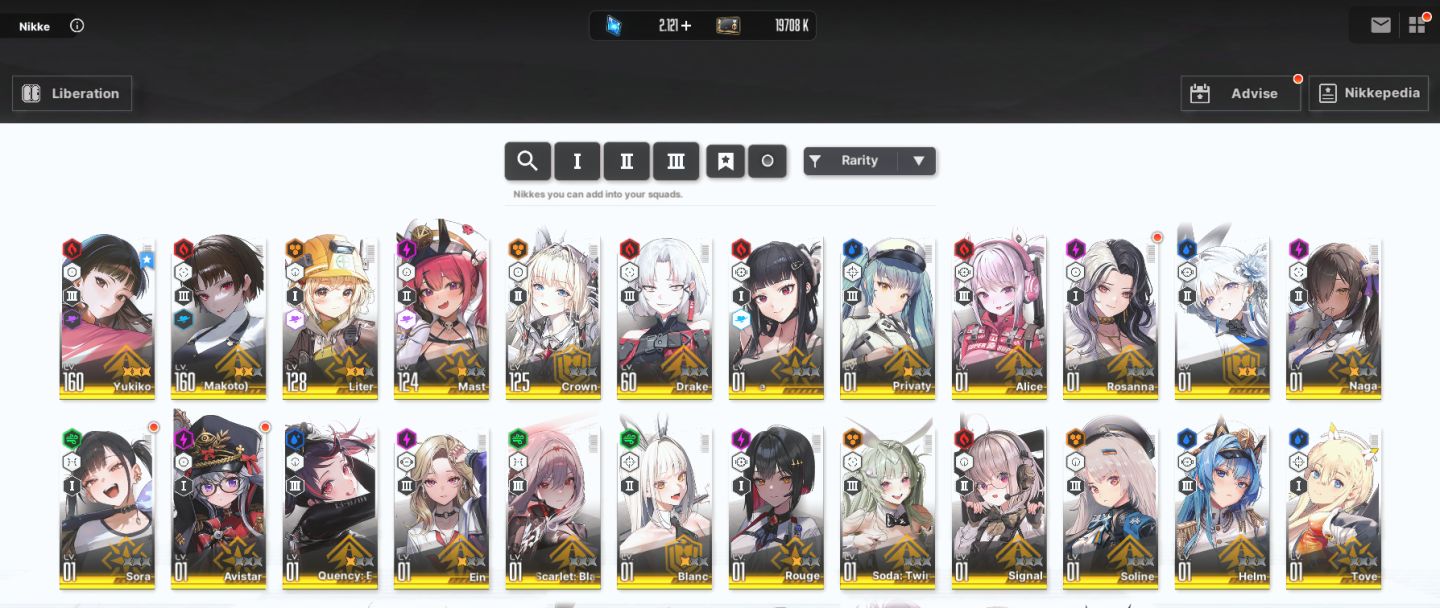 CONTAS STARTER NIKKE: GODDES OF VICTORY
