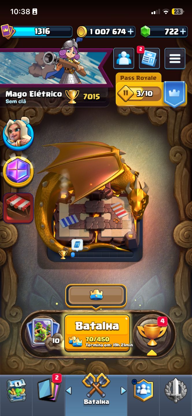 CONTA DO CLASH DE 7000 TROFÉUS!