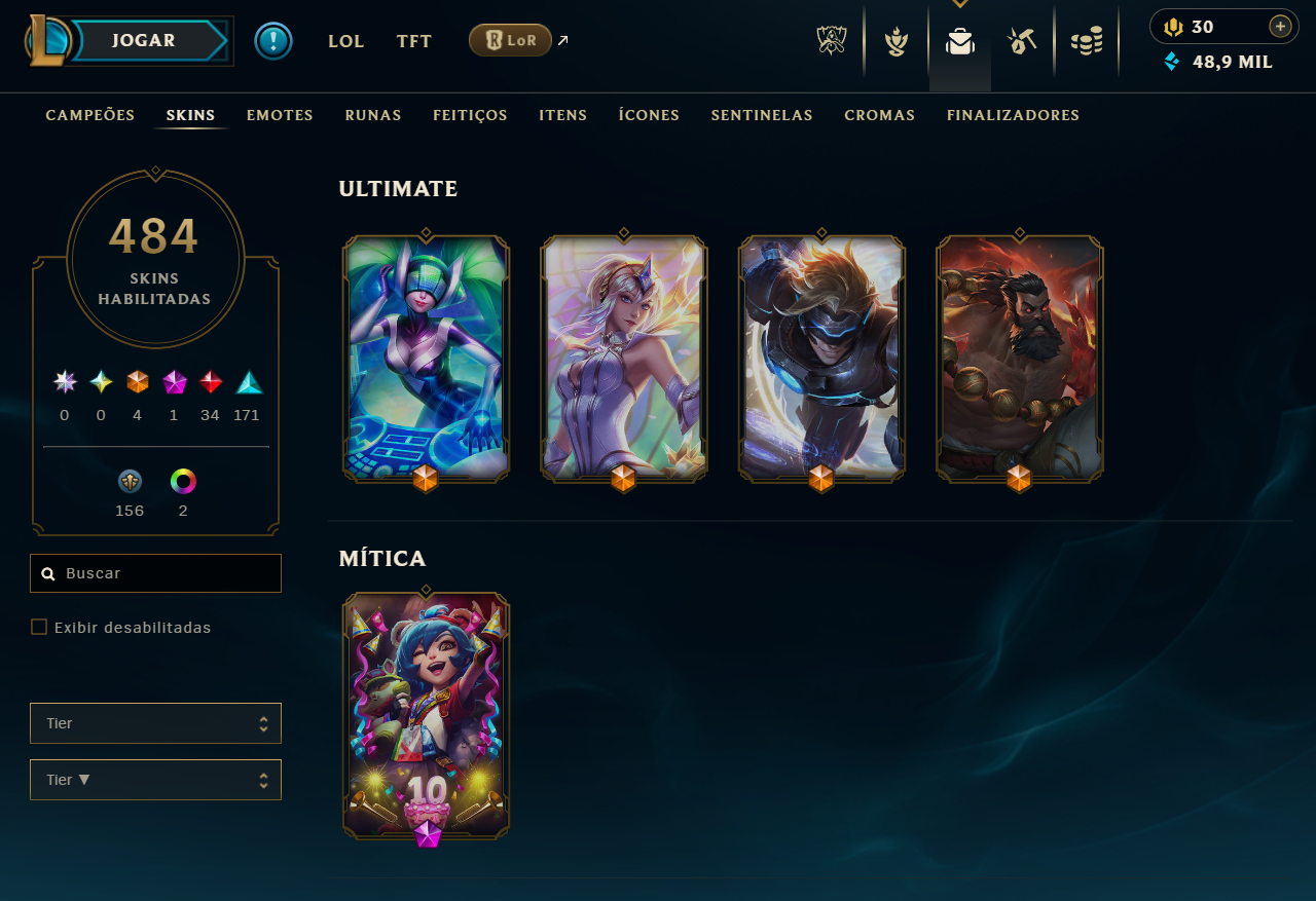 CONTA VALORANT FULL CHAMPIONS 21/22/23/24/25/26 + CONTA LOL 484 SKINS DESDE 2014