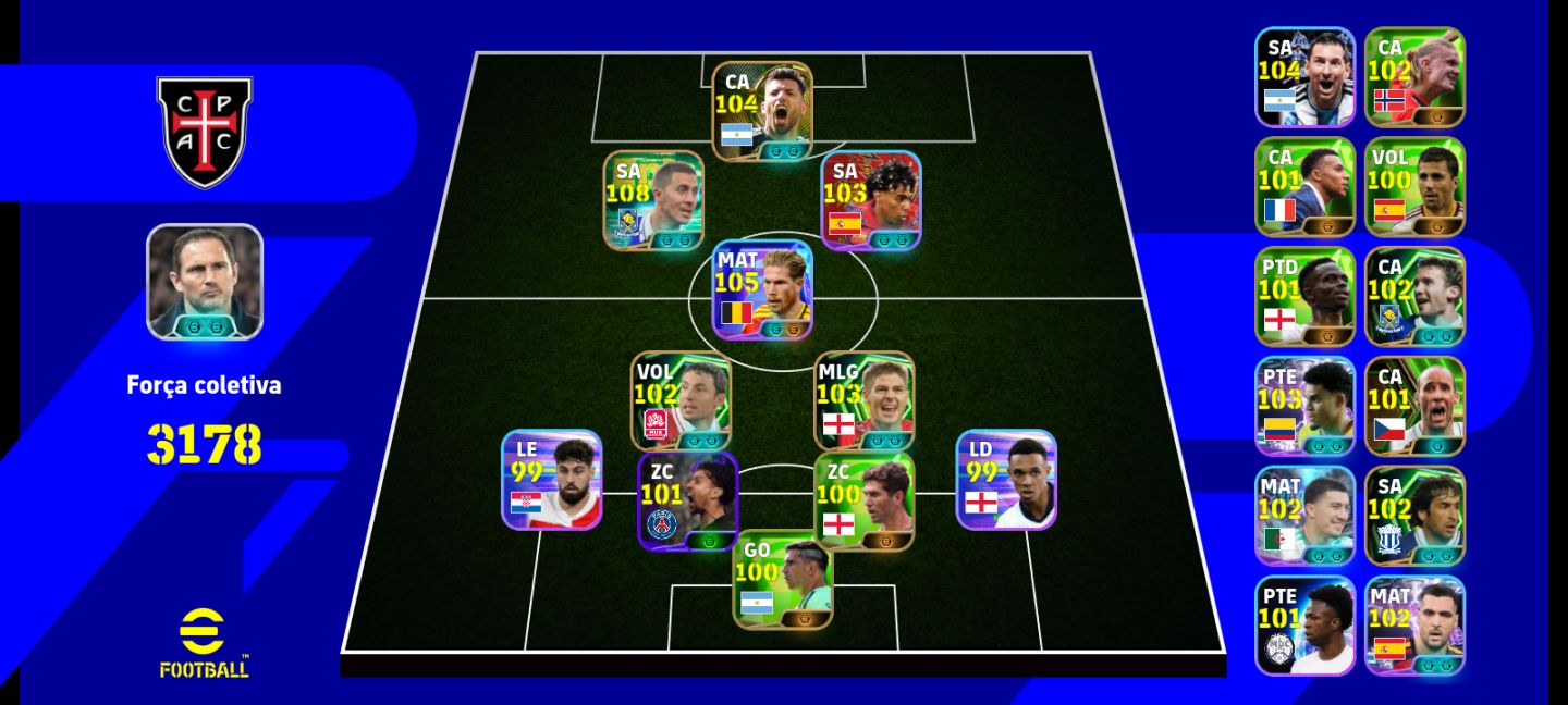 Conta eFootball 3178 + Hazard 108