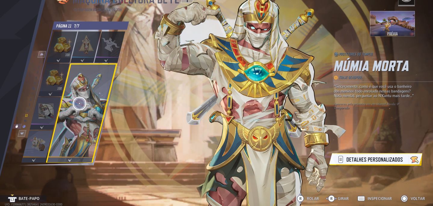 CONTA MARVEL RIVALS | TÍTULO LENDÁRIA + LORD SOLDADO INVERNAL + PASSE FÊNIX