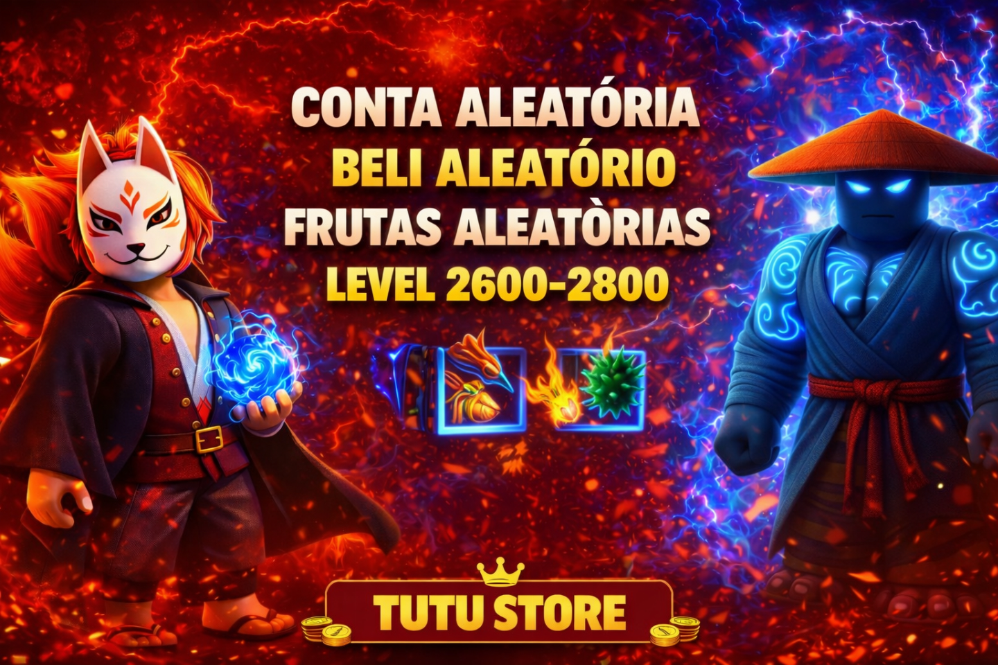 Blox fruits /TUTU STORE A MELHOR LOJA DO MERCADO
