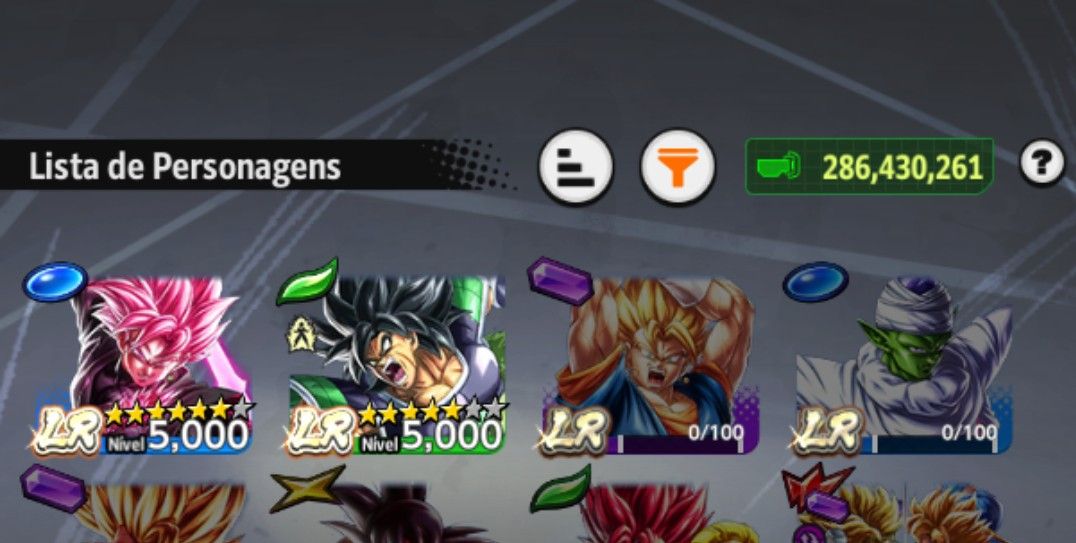 CONTA DB LEGENDS COM LEGEND E ULTRA, LFs