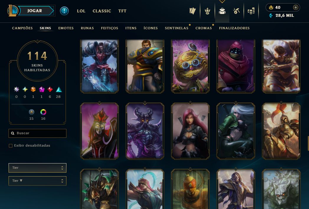CONTA UNRANKED - 114 SKIN - FULL CHAMP + PREÇO BAIXISSIMO! - 100% SEGURA!