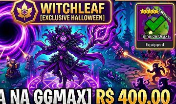 [ÚNICA NA GGMAX] Witchleaf - Garden Tower Defense | Entrega Super Rápida