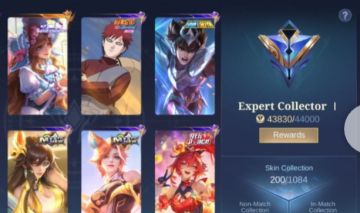 Conta mobile legenda com Sasuke uchiha e Moskov Legend