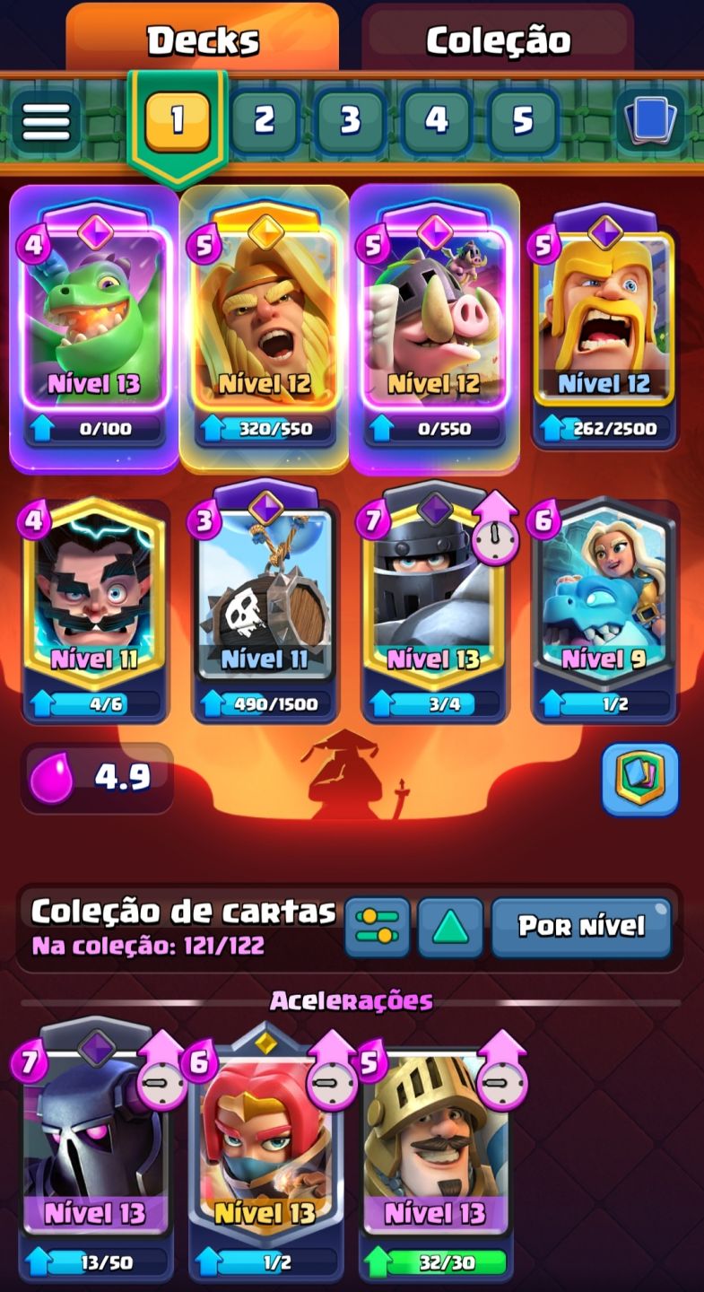 CONTA RARA CLASH ROYALE 9 ANOS!!!