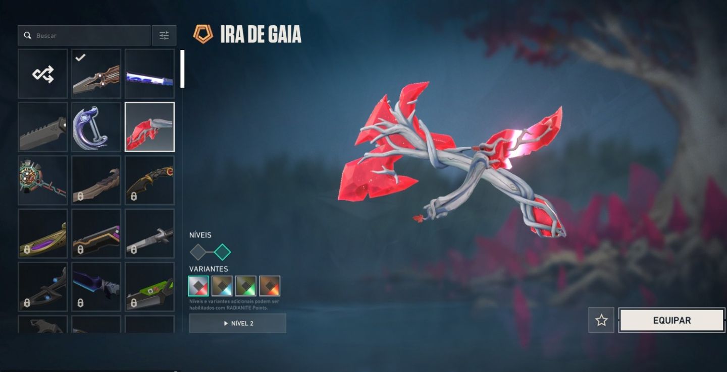 Conta valorant com varias skins inclusive skin rara champions