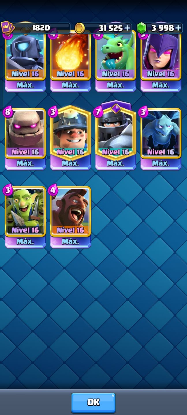 Conta Clash Royale!!!