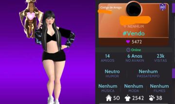 Conta Avakin feminina level 60