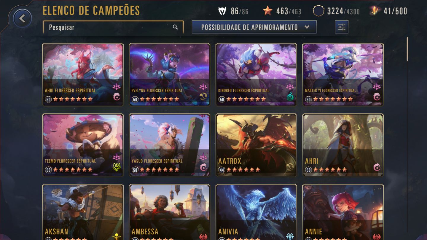 Conta lol Ex Grão-Mestre 1.434 skins, varios chibis do tft, tendo tudo no paoc