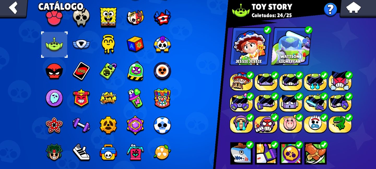 CONTA DE BRAWL STARS 70K+ extremamente upada e com diversas skins