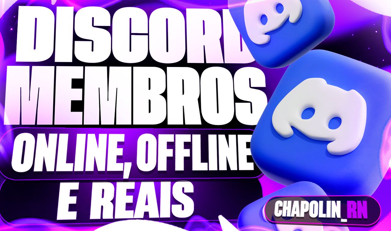 [PREÇO BAIXO] DISCORD MEMBROS REAIS / ONLINE / OFFLINE