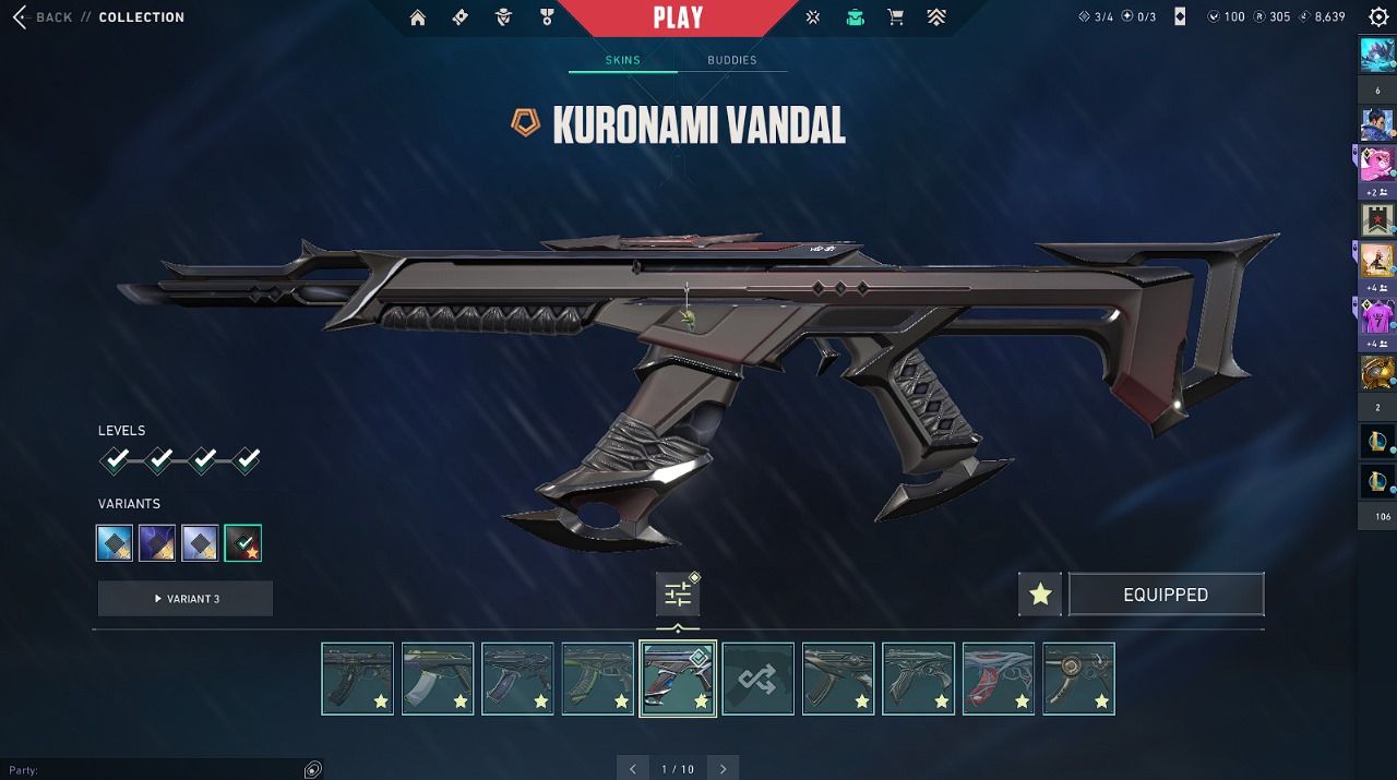 CONTA VALORANT - VARIAS SKINS - ELO PLATINA