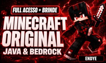 Minecraft Java+Bedrock Original (Full Acesso Permanente) + Brinde