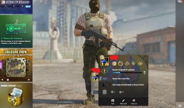 CONTA CS2 COM 5 MEDALHAS, GC LEVEL 14, TRUST GREEN