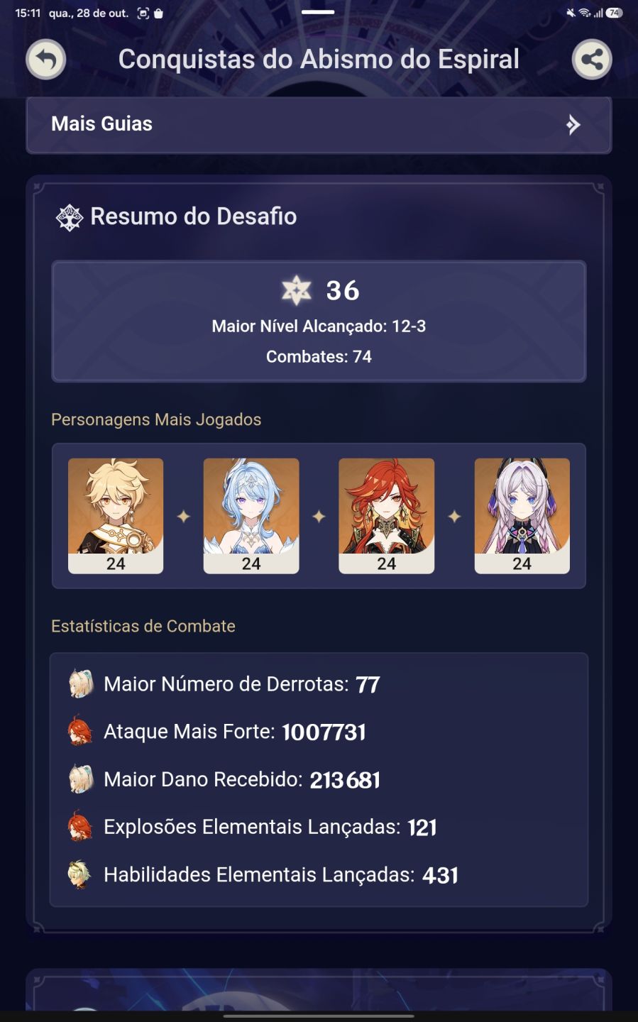 NEGOCIAVEL - CONTA GENSHIN 13 T5 - JA PASSA ABISMO MAS TEM MUITO POTENFIAL AINDA
