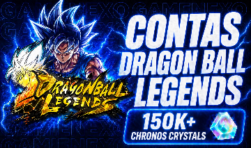 Dragon Ball Legends - Contas Premium com até 160K Cristais Crono