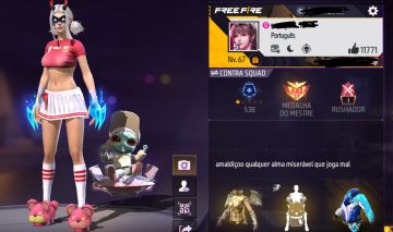 Conta de freefire focada no FEMININO