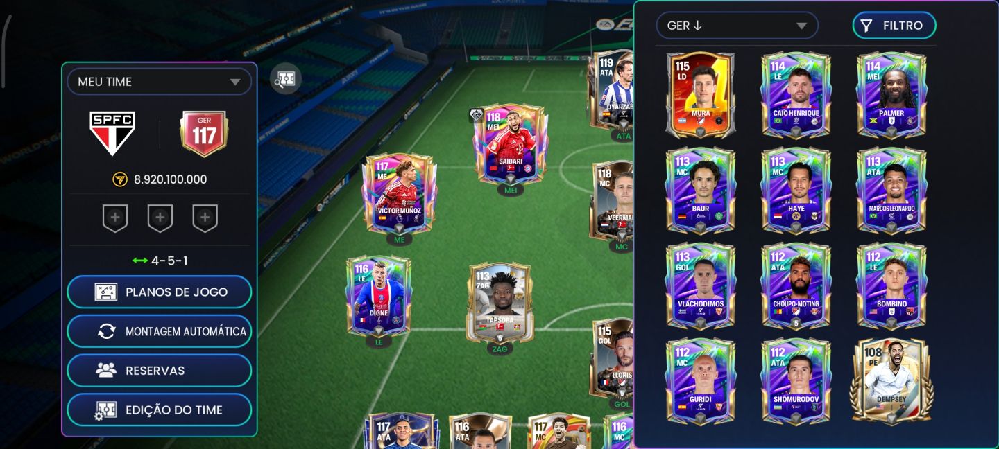 CONTA EA FC ANTIGA COM MUITAS GEMAS