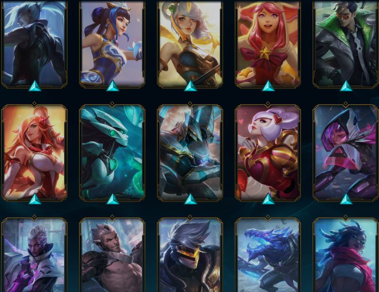 Conta League of Legends-Nível 301-93 Skins-1 Mítica-9 Lendárias-97 Campeões