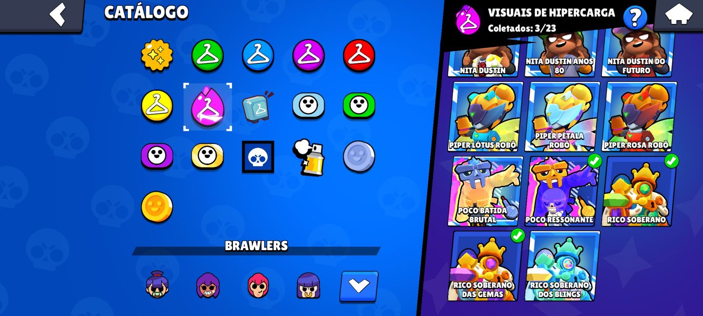 Conta Brawl com Shelly estelar!!!!