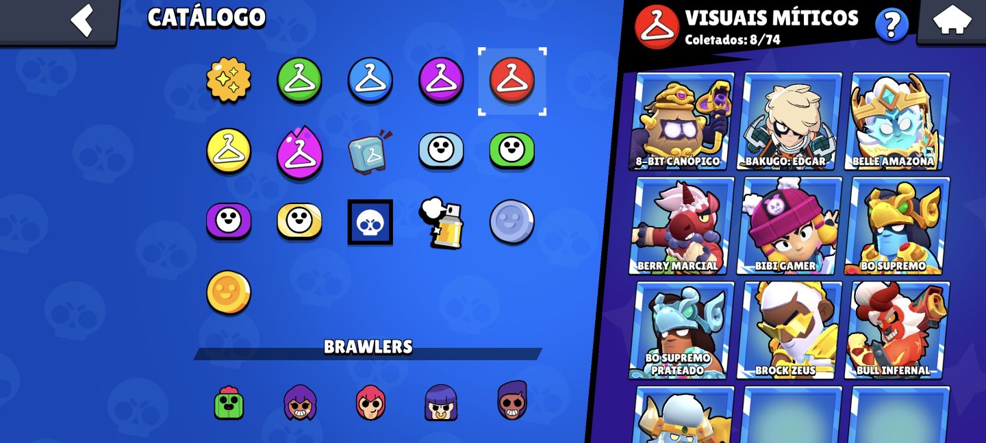 CONTA BRAWL STARS 23.064 TROFÉUS | 82/107 BRAWLERS