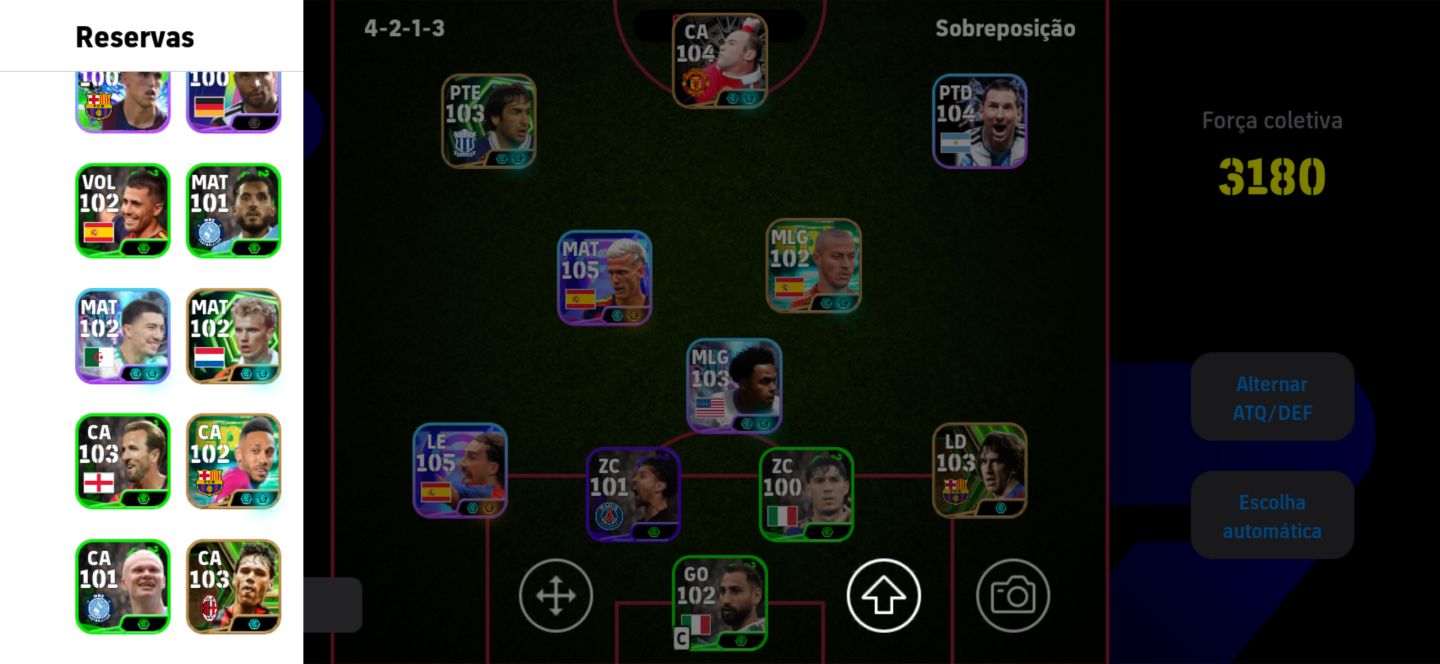 CONTA EFOOTBALL, FORÇA COLETIVA 3180