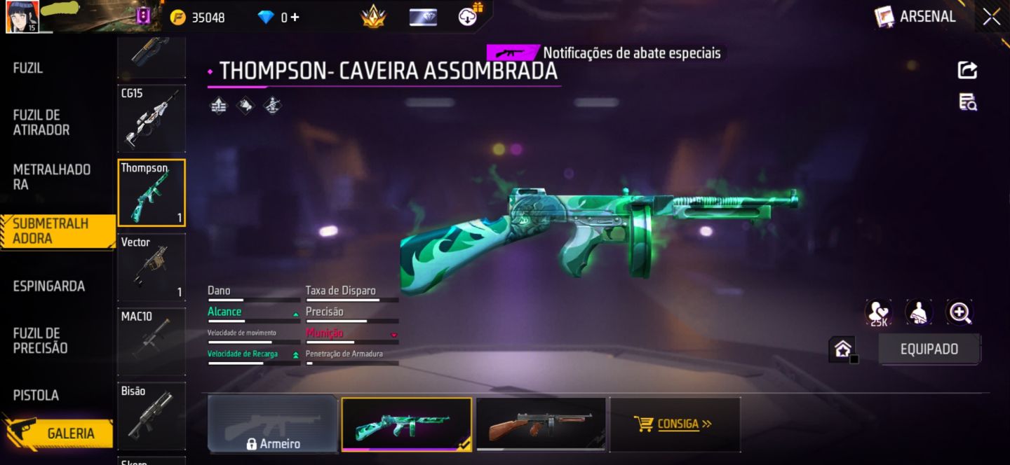 CONTA FREE FIRE COM CONJUNTO JIRAIYA | MP40 MARATONA URBANA | UMP BOOYAH