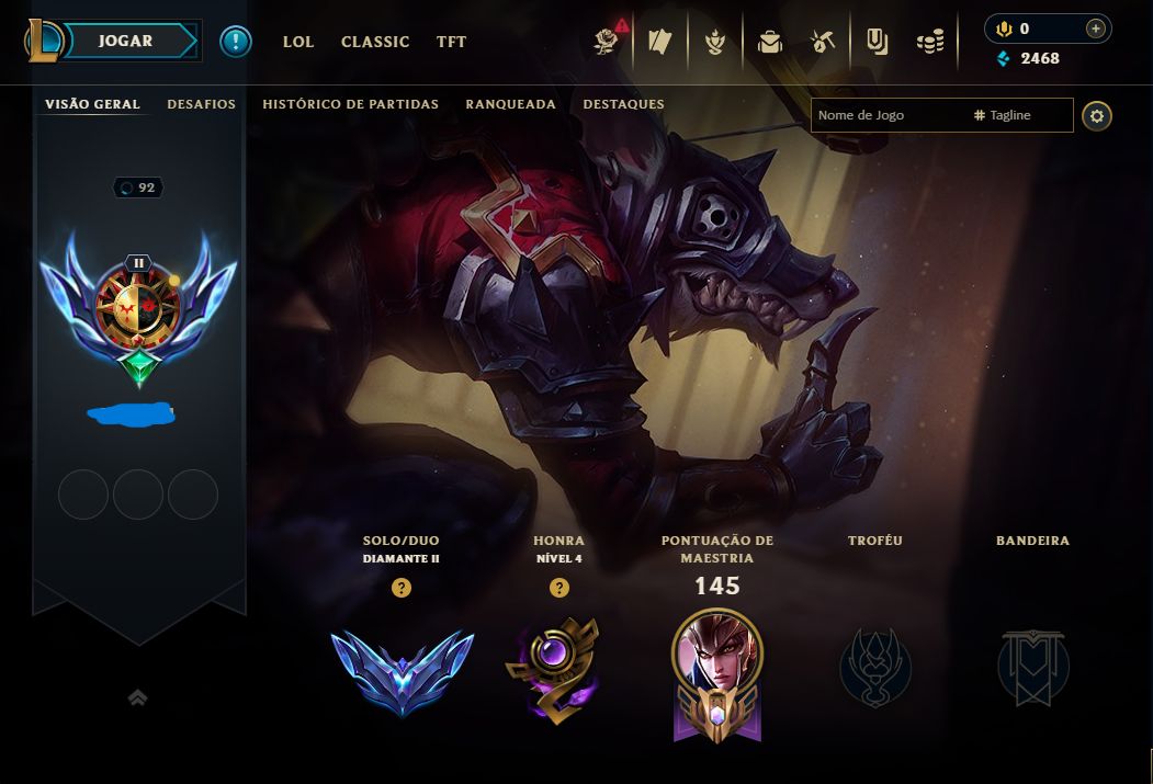 Contas com diversos elos para smurfar ou ser sua MAIN !