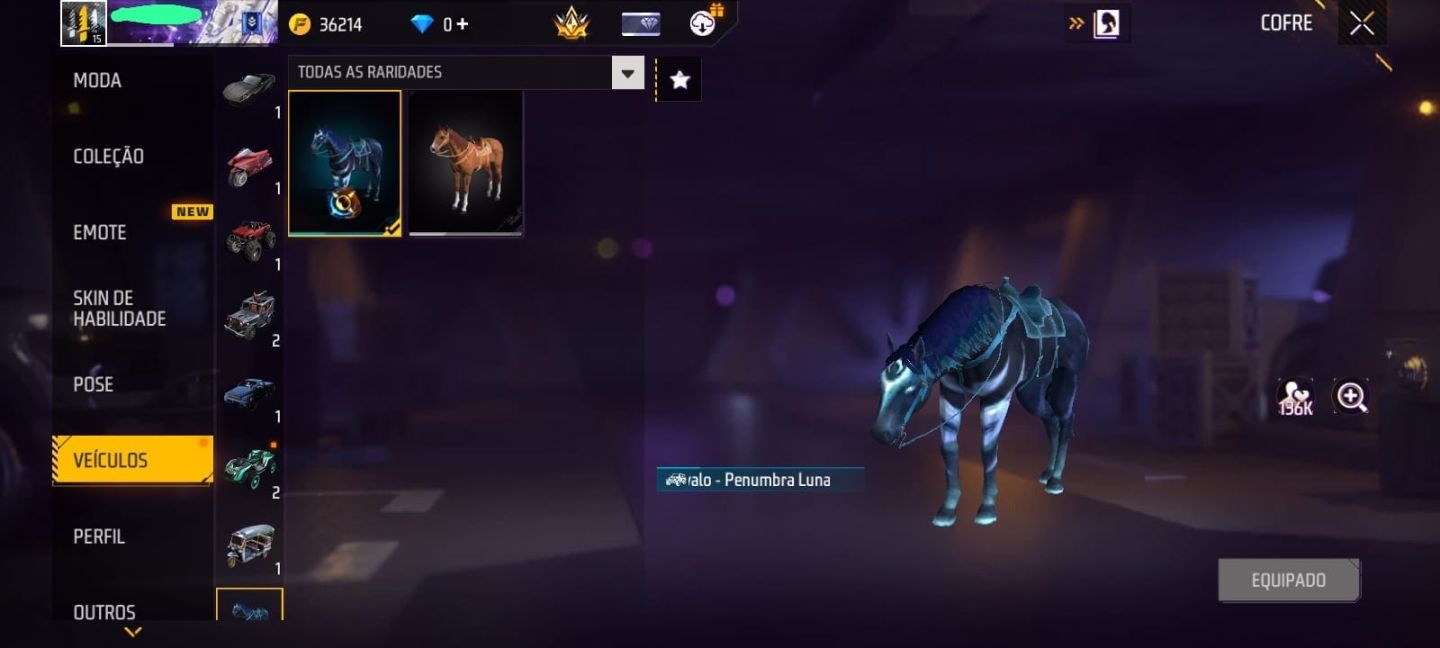 CONTA FF COMPLETA NV 15 - CONJUNTO SOMBRA DA NOITE + JIPE FUGA MACABRA + CARTÃO
