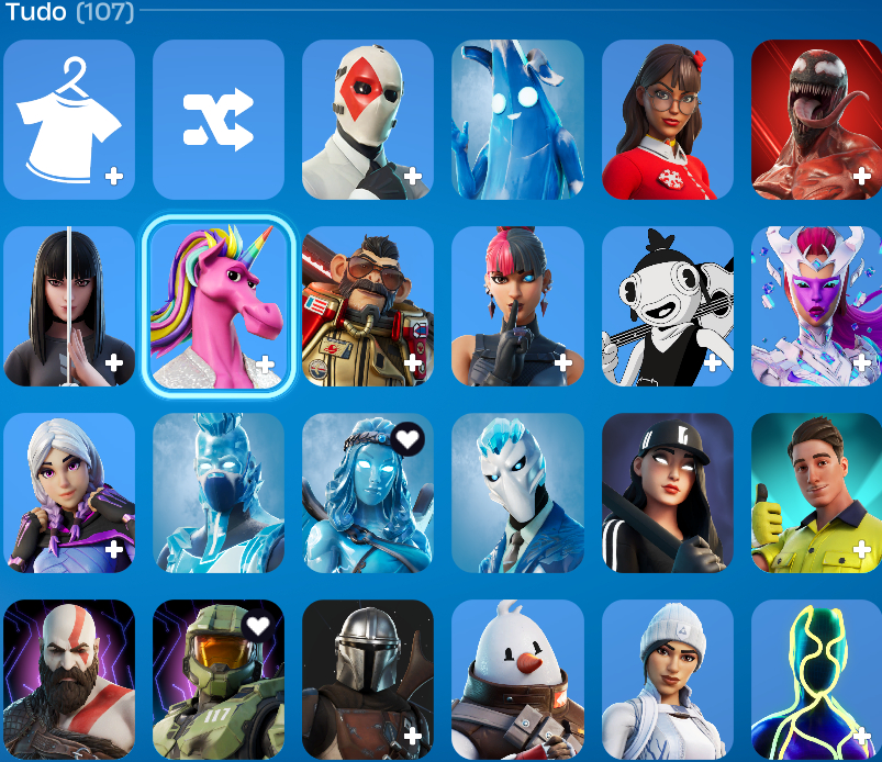 VENDA DE CONTA FORTNITE COM MAIS 107 SKINS.
