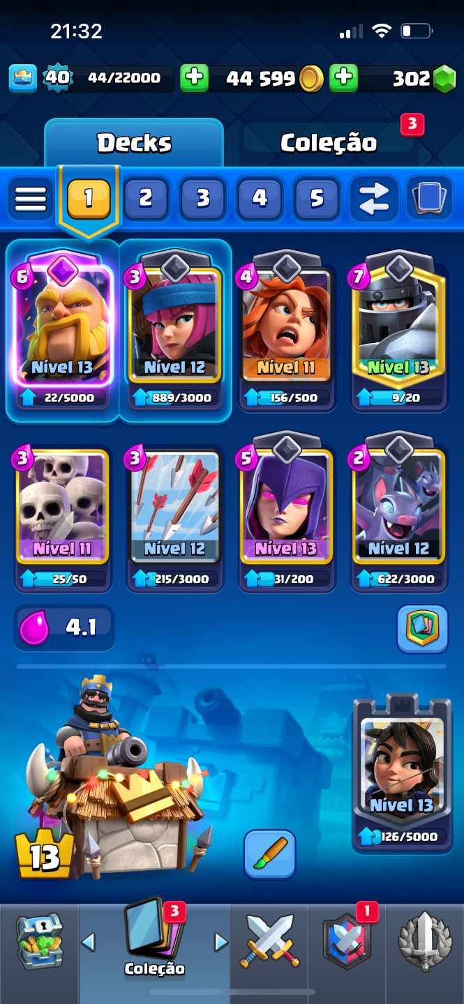Conta supercell com 3 jogos!! (Leia a descrição)