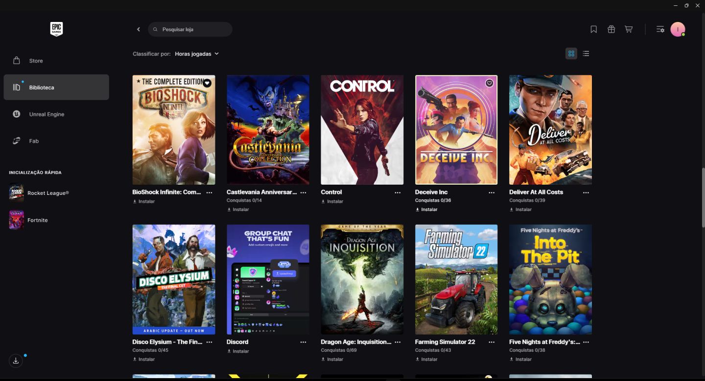 Conta Epic Games - Hatsune Miku, Doom Slayer, Rocket League, Jogos e +