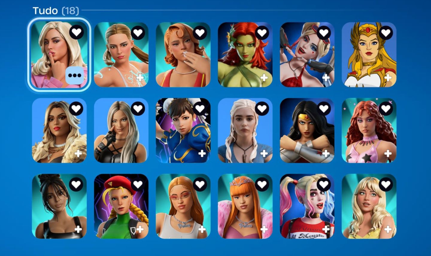 Conta feminina Fornite
