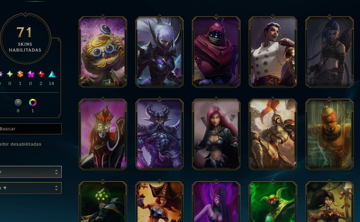 CONTA LEAGUE OF LEGENDS - 71 SKINS - ULTIMATE/MITICAS/LENDARIAS - FULL ACESSO