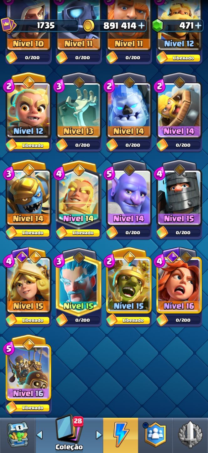 CONTA UPADA, CLASH ROYALE