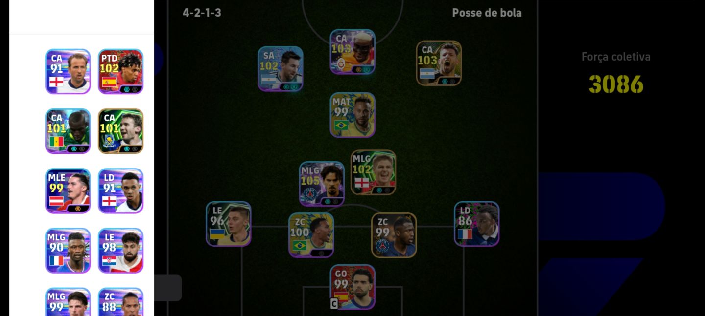 CONTA eFOOTBALL MOBILE | VÁRIOS SHOW TIME