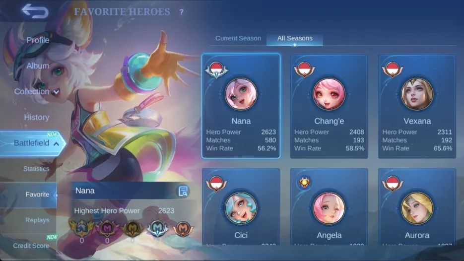 CONTA MOBILE LEGENDS COM 210 SKINS [SMURF] LEIA DESCRIÇÃO