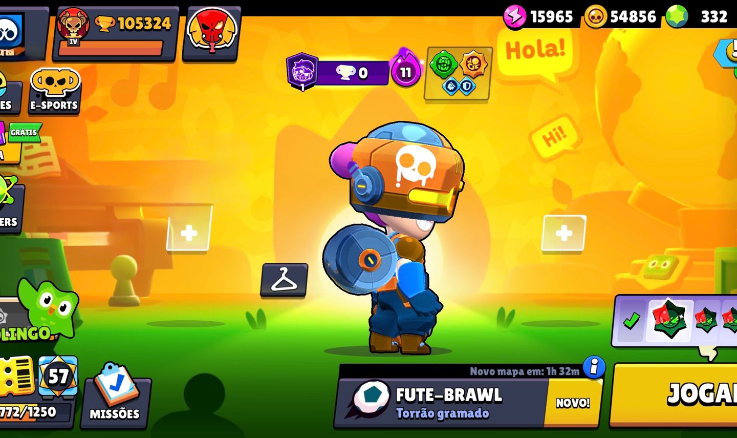 BRAWL 105K TROFÉUS | 100% FULL LVL 11 | MESTRE | CONTA OG 2019) SKINS EXCLUSIVAS