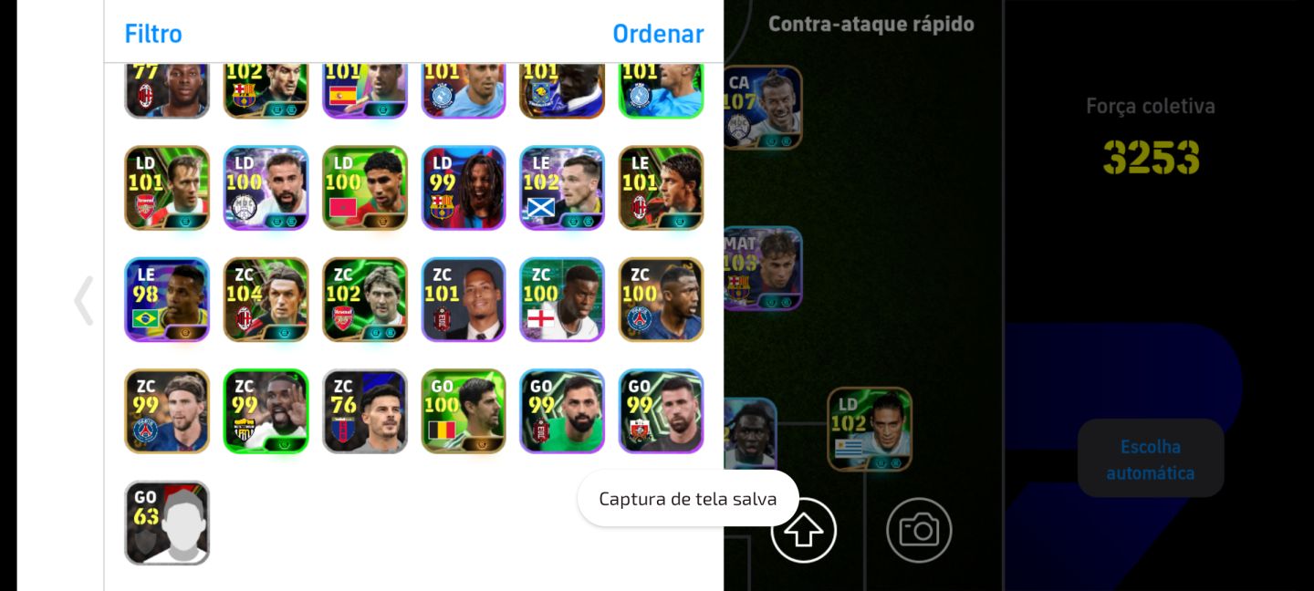Conta effotball top de verdade