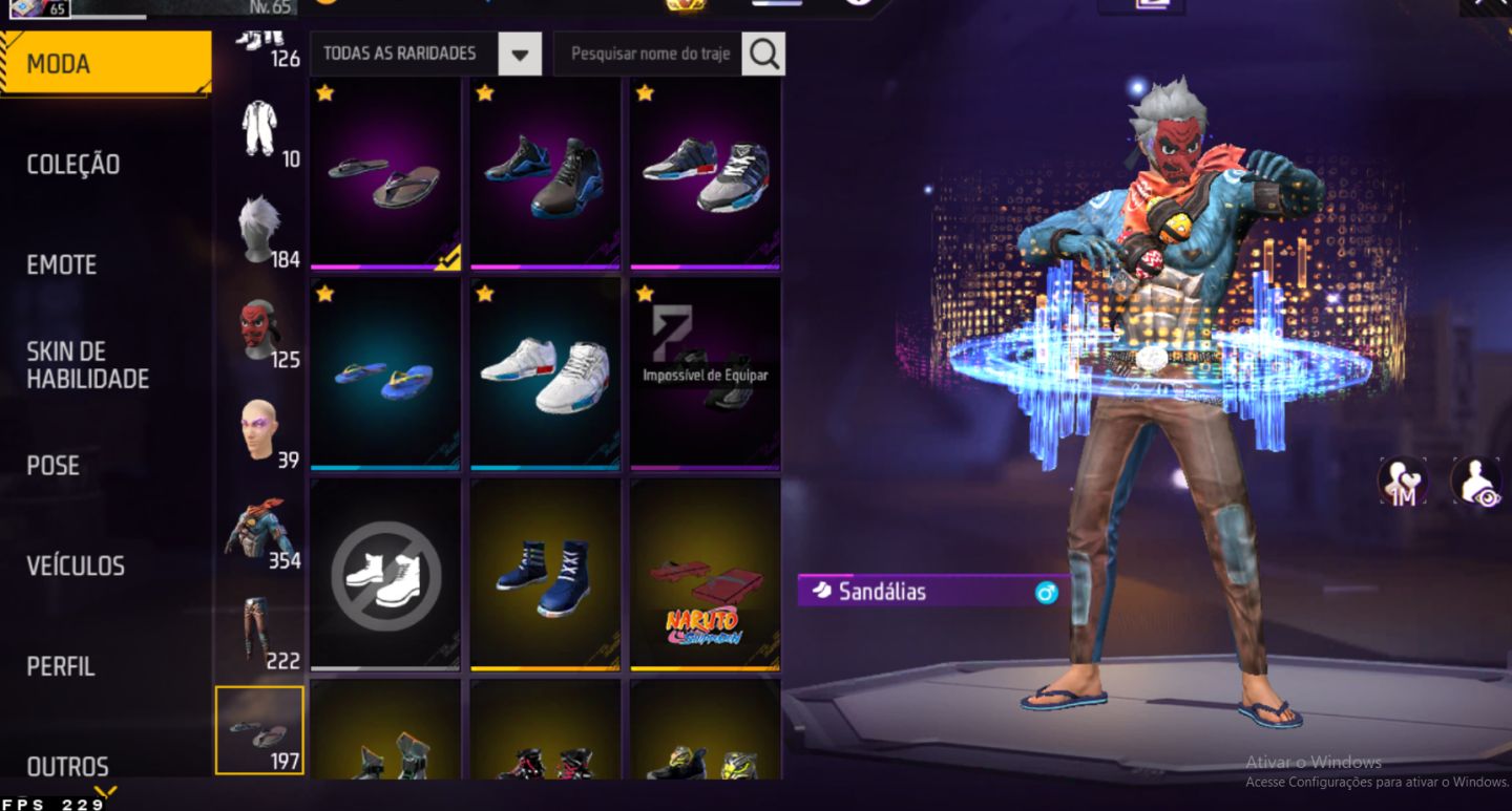 Conta free fire dois punhos full acess
