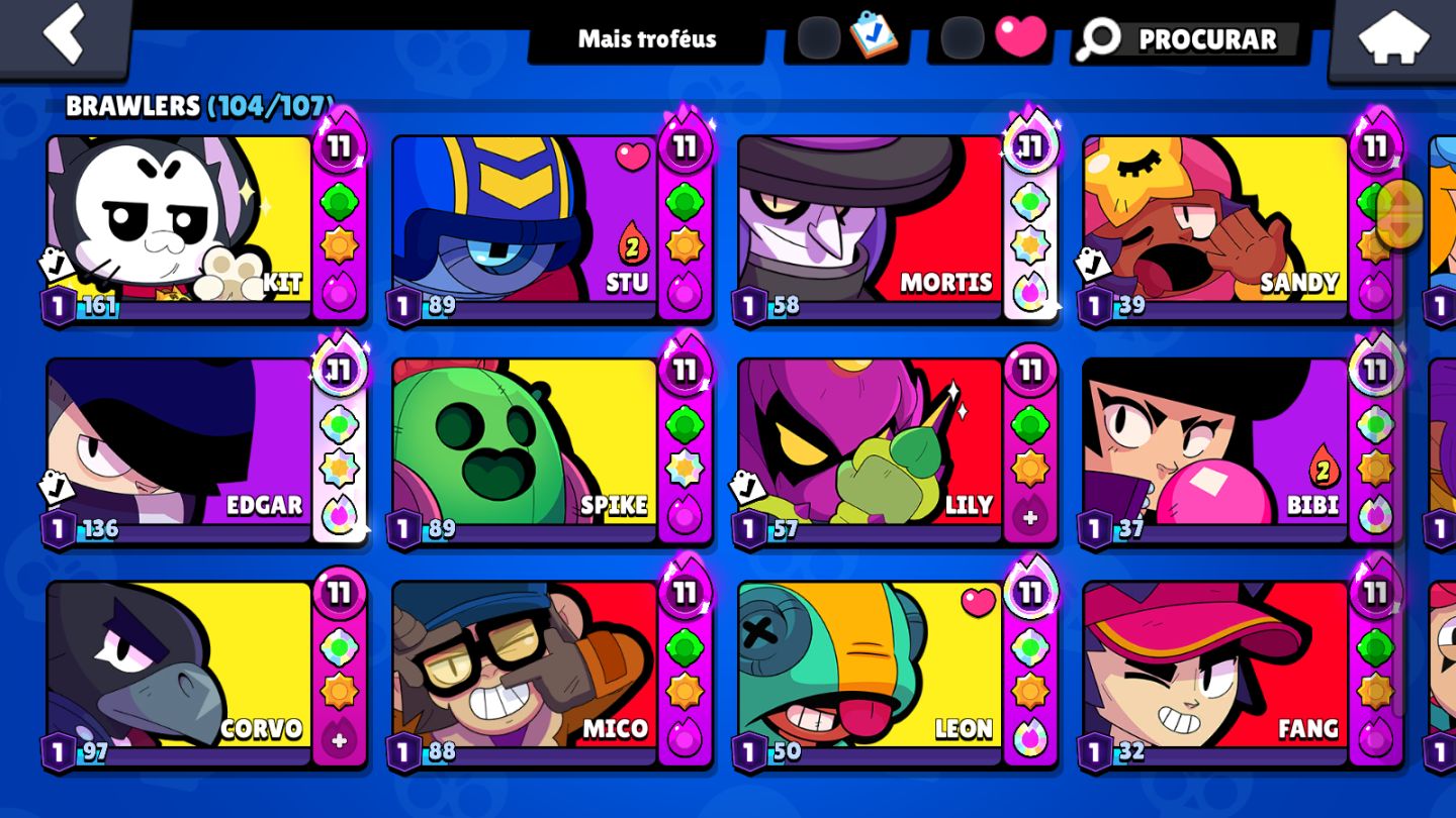 CONTA BRAWL STARS | 52K+ TROFÉUS | VÁRIOS BRAWLERS LVL 11 |CONTA 2020