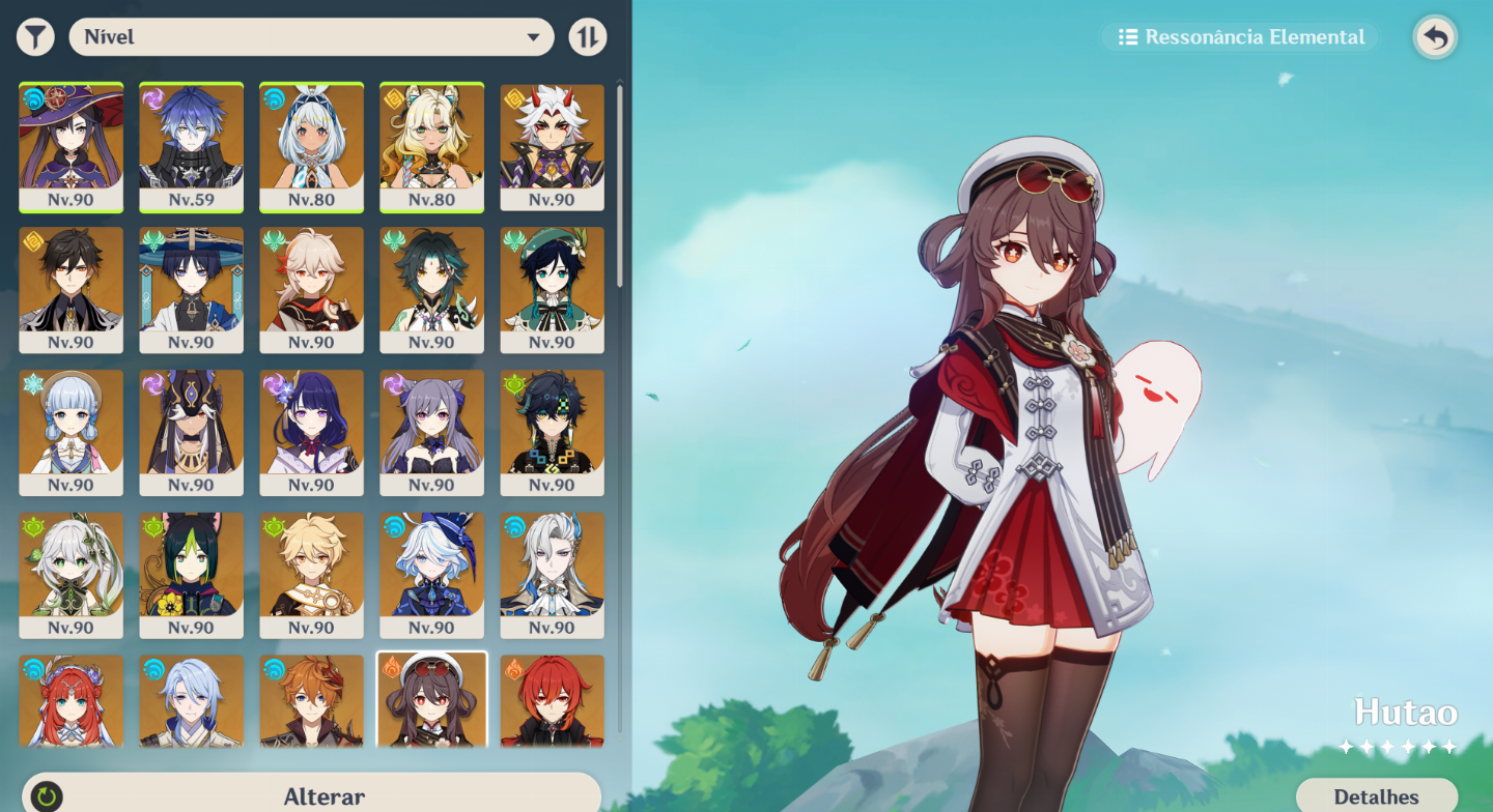 CONTA GENSHIN IMPACT ENDGAME 29 PERSONAGENS 5 META+ SKINS DE 5 LIMITADAS