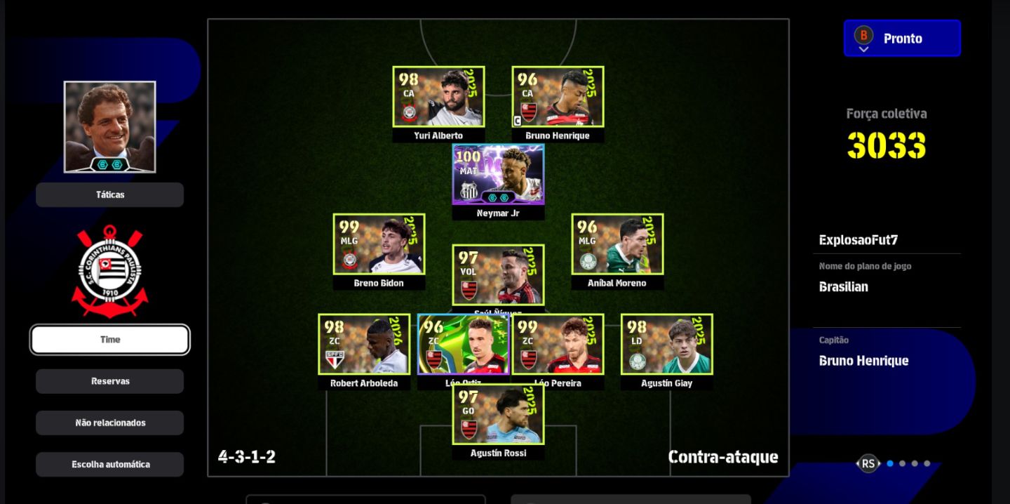 Conta Efootball (STEAM) - PC - NEYMAR BLITZ & MALDINI | 3200 FORÇA