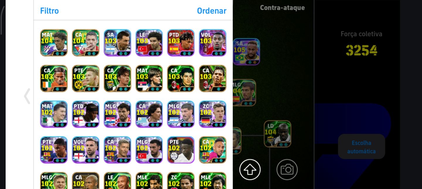 CONTA eFootball Mobile ELENCO FORTE + 1 DIVISÃO