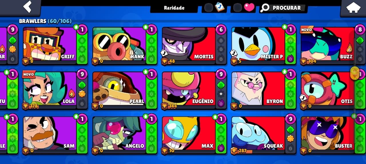 Conta 2018 brawl star com shelly stelar e mais outros brawlers