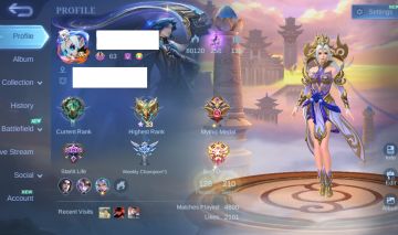Conta Mobile Legends / 3 LIGHTBORN / LUCKYBOX Selena & Martis / (Ler Descrição)!