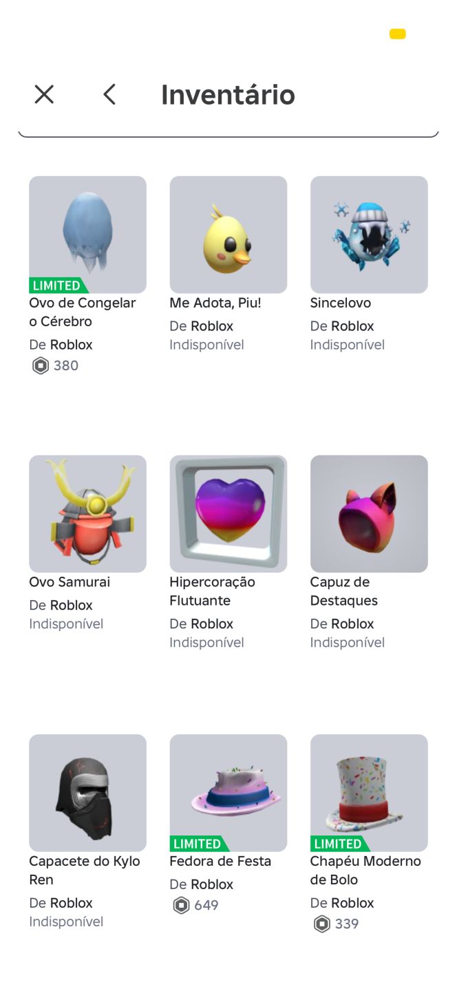 CONTA DE ROBLOX COMPLETA COM +4000 ROBUX GASTOS E VÁRIOS INTENS LIMITEDS!!