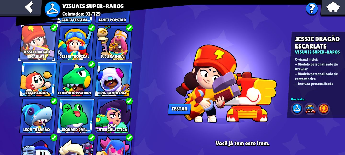 Conta de brawl stars com skins raras e muito conteúdo! (promo)